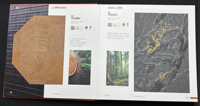 Livre d'échantillons de panneaux de meubles de luxe sur mesure de style chinois, en carton décoratif à grain de bois, avec couverture plastifiée couleur et reliure parfaite