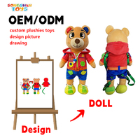 Songshan Toys Hersteller Fabrik BSCI Custom ized OEM ODM Roboter Plüsch puppe niedlichen weichen benutzer definierten Stofftier Spielzeug für Maskottchen Geschenk
