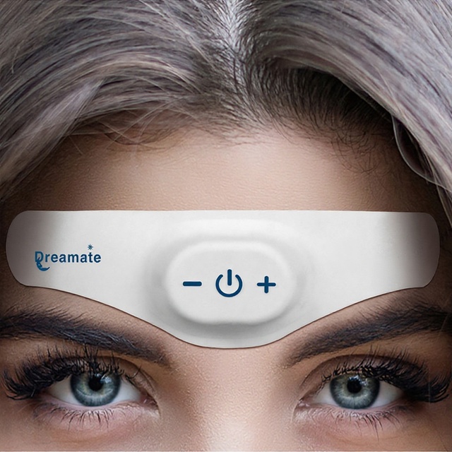 Dream Partner Electronic Smart Head-Mounted Sleep Aid Device Low-Frequency Pulse Vibration Rechargeable for Insomnia Assistance