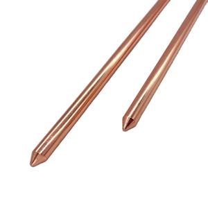 قضيب تأريض نحاسي دائري نقي / قضيب تأريض نحاسي للحماية من الجهد العالي ونظام التأريض - Product Image 4