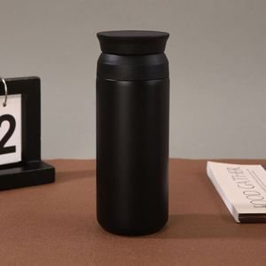 304 Stainless Steel 350ml Portable Japanese Cup with Tea Strainer Flat Lid Handle Vacuum Insulated Travel - Product Image 3