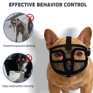 Nouvelle muselière pour chien Happy Custom, en plastique et polyester durables, respirante, en maille, réglable, douce, anti-morsure, anti-aboiement, tailles S/M/<span class=keywords><strong>L</strong></span> - Product Image 4