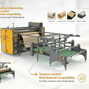 Nouvelle machine de transfert thermique par sublimation automatique à rouleaux pour textiles en polyester de grande largeur avec garantie d'un an et 220V - Product Image 1