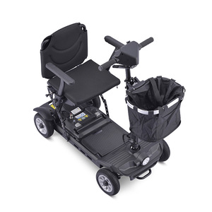 Scooter Eléctrico Ligero de Aleación de Aluminio de Cuatro Ruedas para Personas Mayores, Uso Doméstico, Mini Plegable, Ayuda de Movilidad con Cesta de Almacenamiento - Product Image 3