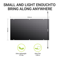 Panneau solaire photovoltaïque flexible monocristallin ultra-fin imperméable de 120 W pour toit, balcon et usage résidentiel