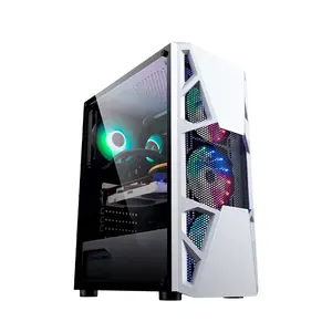 Custom Double Glass Gaming PC Computer Case And Desk Table Case PC Gamer Casin Cabinet Casing PC