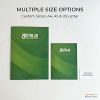 Enveloppe personnalisée format A4/A5 avec pochette pour cartes de visite, idéale pour les industries de la coiffure et des soins de beauté, en papier kraft et artistique