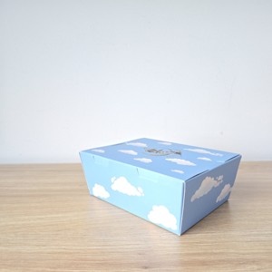 Boîte de papier bleu personnalisée de la série Cloud <span class=keywords><strong>Café</strong></span> pour dessert pâtisserie chocolat et emballage cadeau Dreamy Sky Cloud Design - Product Image 4