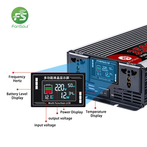 <span class=keywords><strong>Convertidor</strong></span> Solar Fonsoul <span class=keywords><strong>de</strong></span> 3500W, Onda Sinusoidal Pura, DC 12V 24V a 110V 60Hz, Alta Eficiencia, Inversor <span class=keywords><strong>para</strong></span> Auto y Hogar - Product Image 6
