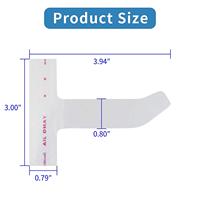 Manchons guides de lumière LED jetables 200 pièces, capuchons de protection pour implants, embouts de durcissement en plastique ABS, feuille optique transparente