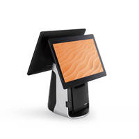 Terminal de point de vente CITAQ T80P 15,6 pouces à double écran tactile en alliage d'aluminium avec imprimante thermique intégrée de 80 mm, multi-OS, Wi-Fi 6, Bluetooth 5.2