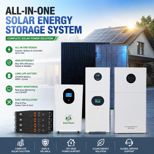 Zsen Complete All-in-<b>One</b> Solar System 5kW 10kW 20kW Hybrid With Battery Mono Panels for Home Storage True <b>One</b>-Stop Solution <b>Zero</b> - Product Image 2