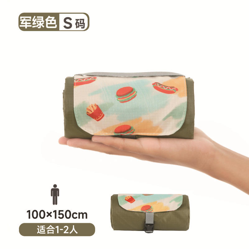 แฮมเบอร์เกอร์สีเขียวทหาร 150*100CM