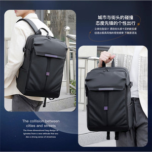 Sac à dos d'ordinateur portable décontracté imperméable personnalisé pour l'extérieur, grande capacité, fermeture en polyester, antivol, voyage d'affaires, étudiant - Product Image 5