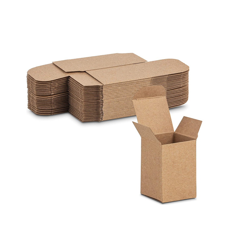 Small Tuck End Plain kraft Brown cardboard Box Packaging FSC Eco Packaging