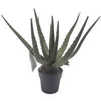 CHUANGFA 34cm handgemachte künstliche Aloe Vera Baum realistische Kunst metall Gras Pflanze für den Innenbereich für Hochzeit Handwerk Anlässe