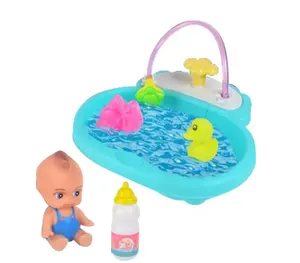 流行娃娃配件喷水搞笑浴缸玩具