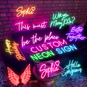 Wholesale Angel Wings Neon Light Free Design Waterproof LED for Home Party Clubs and Company Decorations No Moq - Product Image 1