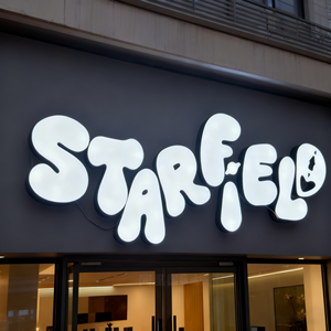 Letras LED con Marco de Aluminio, Letras LED sin Marco para Barbería, Letrero Frontal Iluminado para Publicidad de Logotipos - Product Image 3