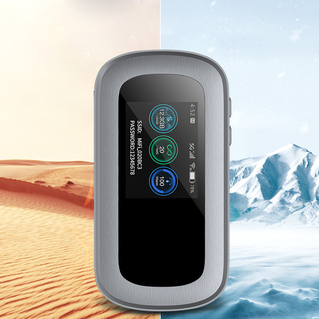 5G WiFi 6 Mobile Hotspot MT6877 Chipset 2.77Gbps Download 4400mAh Battery Europe Bands
