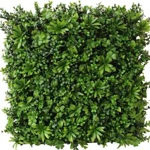 プラスチック製の草の葉の壁装飾用人工芝壁