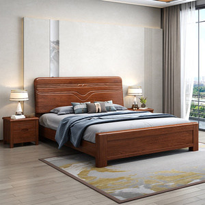Ensemble <span class=keywords><strong>de</strong></span> meubles contemporains confortables en <span class=keywords><strong>bois</strong></span> massif pour la chambre principale, <span class=keywords><strong>lit</strong></span> queen, king size, nouveaux lits modernes, meubles d'hôtel bon marché - Product Image 6