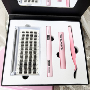 Tự làm phân đoạn Lông mi giả thiết lập công suất lớn cụm cuốn sách lông mi với trái phiếu và con dấu với loại bỏ twezeer cho lễ hội Quà Tặng - Product Image 5