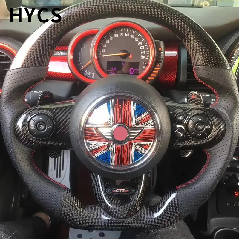 Car interior accessories forged carbon fiber steering wheel for BMW mini Cooper R50 R53 R56 R57 R58 R60 F55 F56 Cooper S JCW