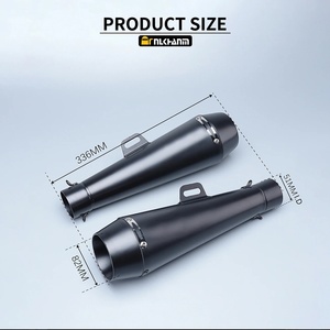 51mm Carbon Fiber <strong>Escape</strong> Muffler New Modified Motorcycle Exhaust System for TMAX500 NINJA400 GSX CBR Stainless Steel Material - Product Image 2