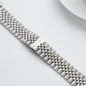 Cinturino in metallo in acciaio inossidabile con cinturino da polso di lusso a cinque perline per <span class=keywords><strong>Apple</strong></span> <span class=keywords><strong>Watch</strong></span> series <span class=keywords><strong>7</strong></span> - Product Image 4