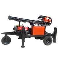 Pneu Hydraulique Forage Forage Rig Machine Remorque Tracteur Camion Monté Eau Puits Forage Prix À Vendre