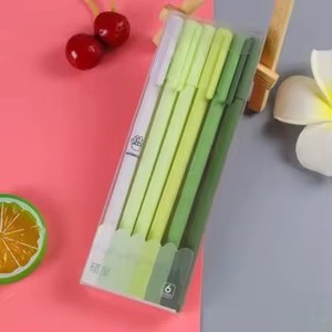 Ensemble de 6 stylos par boîte, stylos à capuchon couleur Morandi avec encre gel, écriture fluide, idéal pour l'école, le bureau - Product Image 5