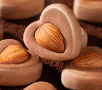 Zhongbao Hoogwaardige Gedroogde Zwarte Chocolade Fruit Amandel Zoete Smaak Natuurlijke Conservering Heerlijk Voedsel ODM Fabrikant