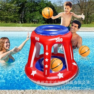 Aro de Baloncesto Inflable Franklin de 80x80cm, Juguete de PVC para Piscina, para Jugar en el Agua al Aire Libre - Product Image 4