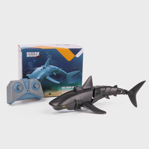 Tiburón eléctrico a Control remoto <span class=keywords><strong>para</strong></span> niños, 2,4G <span class=keywords><strong>de</strong></span> simulación <span class=keywords><strong>de</strong></span> juguete, barco <span class=keywords><strong>de</strong></span> peces, juguete <span class=keywords><strong>de</strong></span> verano, luz LED, Cargador USB - Product Image 1