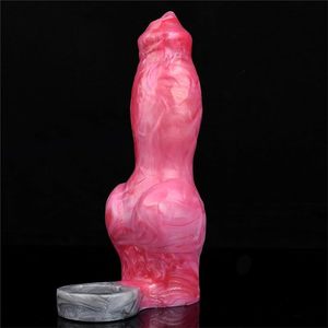 Funda para Pene con Nudo de Perro y Anillo Anticaída de Silicona Suave, Juguetes Sexuales para Agrandar y Extender el Pene para Hombres, Masturbador Masculino - Product Image 5