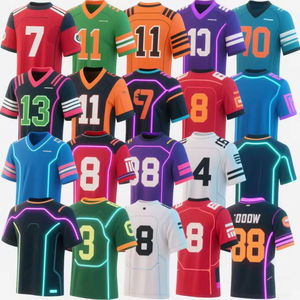 Vente en gros de maillots de football américain brodés de haute qualité, style vintage USA, uniforme sportif pour adultes - Product Image 5