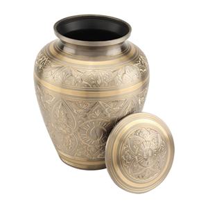 Urne en laiton pur de qualité supérieure pour les cendres commémoratives humaines, taille standard - Product Image 6