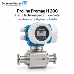 เครื่องวัดอัตราการไหลแบบสุขภัณฑ์ Endress+Hauser Promag H 200 5H2B ใช้พลังงานจากลูป สำหรับพื้นที่อันตรายที่มีอัตราการไหลต่ำ 3A EHEDG - Product Image 1