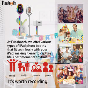Funsbooth Yüksek Kaliteli Taşınabilir Hafif Ipad Dslr Fotoğraf Kabini Gövdesi Halka Işık ile Satılık - Product Image 6