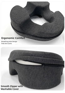 Oreiller de poitrine et oreiller de massage pour le visage, coussin de massage pour femmes, pour dormir au lit avec fond antidérapant pour SPA - Product Image 4