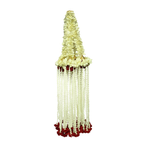 Artificial Floral <b>Hanging</b> Jhoomar Garland <b>White</b> Red Flower Chandelier for Wedding Decoration Ceiling Decor Mandap <b>Hanging</b> Floral - Product Image 1
