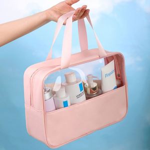 For High Appearance <b>Transparent</b> Zipper Fashion Travel for <b>Bag</b> Light Luxury Insulated <b>Makeup</b> Storage Beach Waterproof - Product Image 2