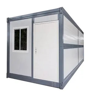 Cheap Modern Movable Sandwich Panel 20ft office folding container house best supplier foldable homes