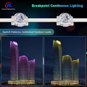 Программируемый полноцветный пиксельный светодиодный источник света с управлением DMX512 для контурной подсветки зданий и украшения рек - Product Image 3