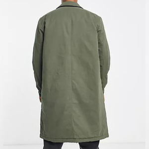 <span class=keywords><strong>Manteau</strong></span> long <span class=keywords><strong>matelassé</strong></span> en polyester de haute qualité pour homme, <span class=keywords><strong>vert</strong></span>, vente en gros OEM pour l'hiver - Product Image 4