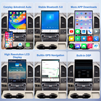 Autoradio multimédia Android Navihua 16 pouces avec Carplay, lecteur DVD, écran tactile pour Ford F150 Raptor 2015-2020