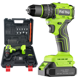 Taladro y Destornillador Recargable de Iones de Litio de 21 V, Juego de Herramientas Eléctricas Portátiles de 28 Piezas - Product Image 2