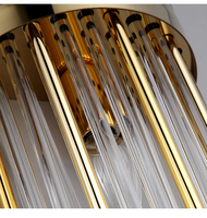 Applique murale LED moderne de luxe pour salon, marque Kalux, en cristal et acier inoxydable doré, luminaire d'intérieur pour couloir, garantie 2 ans