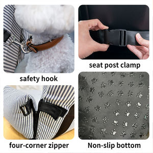 Asiento de Coche Desmontable para Mascotas, Precio de Fabricante, Cinturón de Seguridad Lavable para Perros, Cama Cómoda para Perros en el Coche - Product Image 5